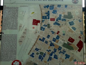 Karte am Porto Antico