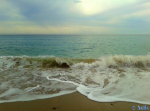 Waves at the Beach of L'Hospitalet de l'Infant – Spain