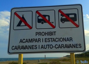 New Message at 6th of June 2016 → Prohibit Acampar - L'Hospitalet de l'Infant – Spain