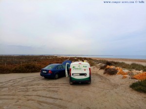 Erste Hilfe am Playa de Torre Derribada - San Pedro del Pinatar - Spain