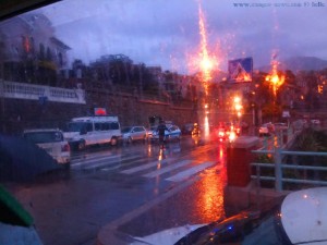 Regen auch am Abend & Polizei am Unfallort - Genova - Italia