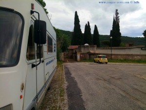 Parking at the Cemetery near Lago di Bracciano – Italy