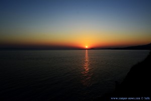 Sunset am Castel Likithos at Toroni Beach – Greece