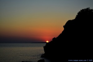 Sunset am Castel Likithos at Toroni Beach – Greece