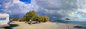 Da kommt sicher gleich regen am Mouse Beach - Akti Nireos – Greece
