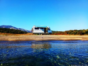Parking at Kamares Beach - Unnamed Road - Kamares - Anatoliki Mani 232 00 - Greece - November 2018