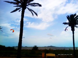 Jede Menge Kiter in Los Urrutias – Spain